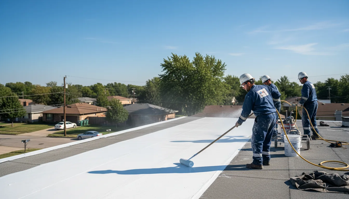 Commercial roof coating in Silsbee, TX near me